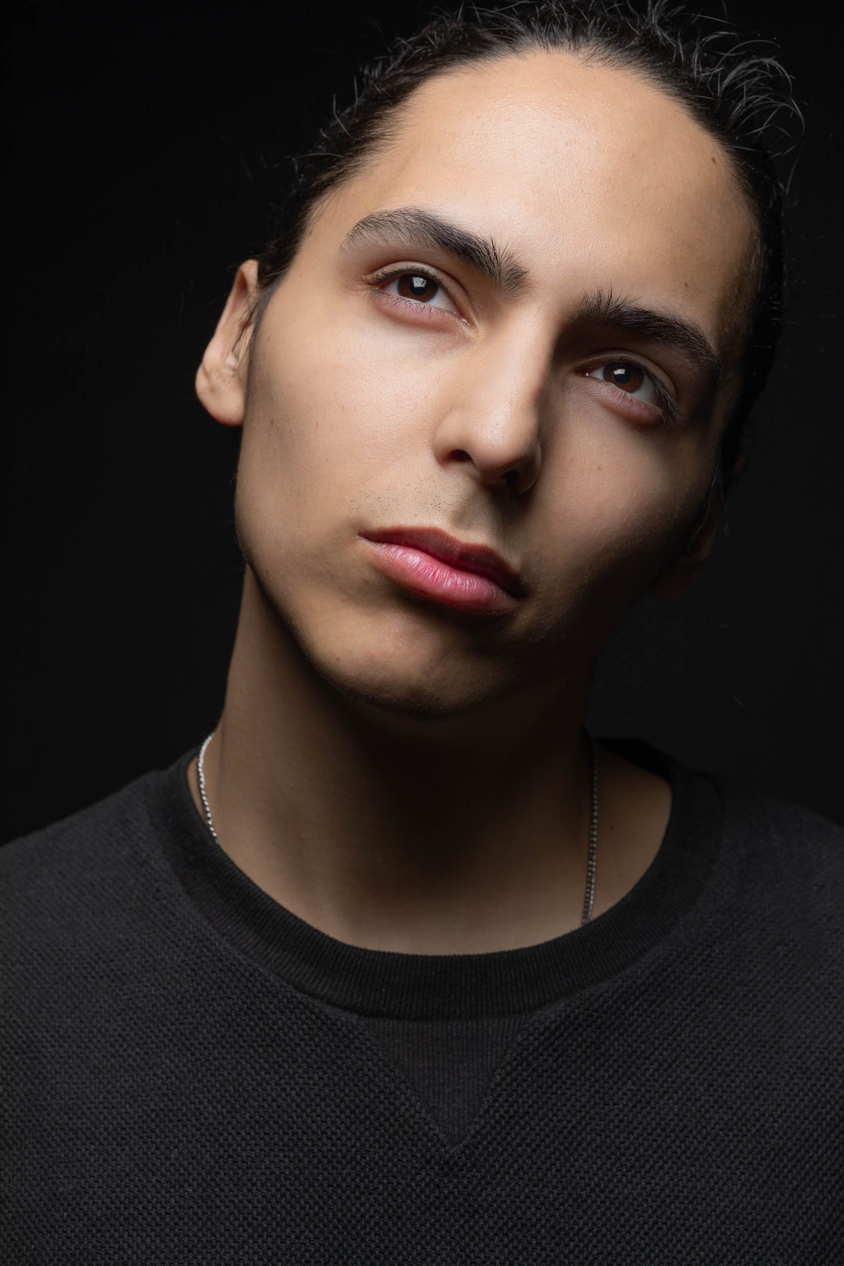 NYC Studio Portrait of Hispanic Male Actor - Sharon Schuur Photography