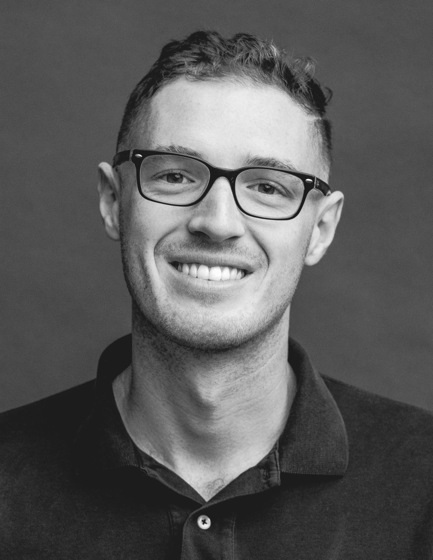 BW portrait of Jackson in the daylight studio NYC